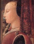 Fra Filippo Lippi, Details of Portrait of a Woman with a Man at a Casement